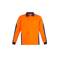 MENS HI VIS LONG SLEEVE SQUAD POLO