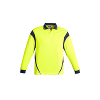 MENS HI VIS LONG SLEEVE AZTEC POLO