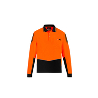 MENS HI VIS FLUX LONG SLEEVE POLO