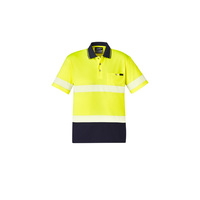 UNISEX HI VIS SEGMENTED HOOP TAPED SHORT SLEEVE POLO