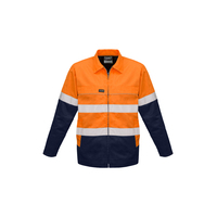 MENS HI VIS COTTON DRILL JACKET