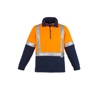 MENS HI VIS SHOULDER TAPED FLEECE JUMPER