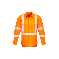 MENS HI VIS X BACK TAPED SHIRT